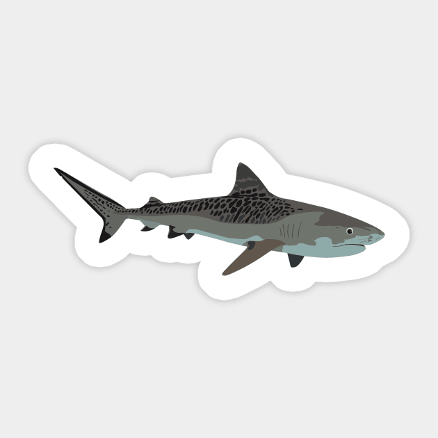 Tiger Shark Sticker by NorseTech